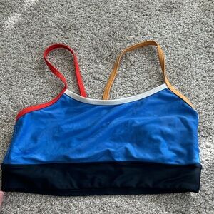 Vibrant Colorblock Bikini Top